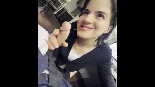 Business Lunch - Coworker Fuck and Cum Swallow