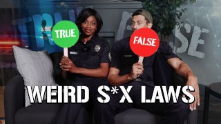 DIGITALPLAYGROUND - Pornstars Play True Or False With The Weirdest US Sex Laws